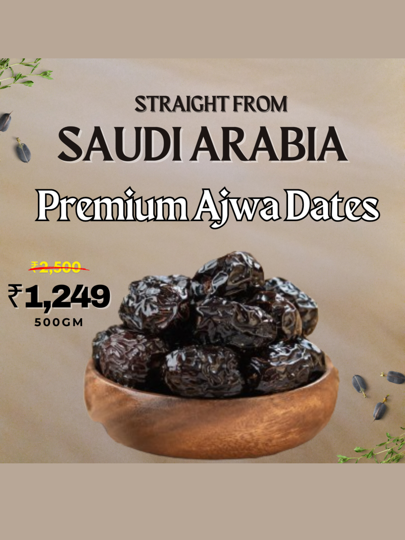 ARABIAN AJWA DATES -500gm